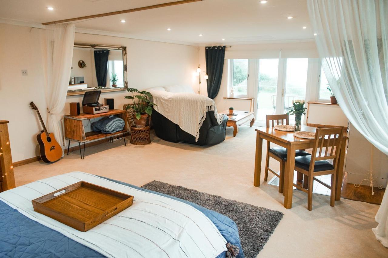 Spacious Sea-View Apt. Overlooking St Ives Bay Gwithian Bagian luar foto